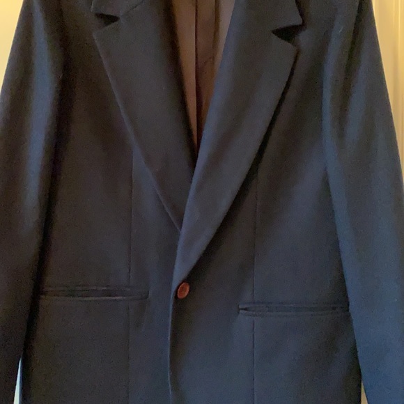 Vintage Pendleton Wool Blazer - Navy Blue - Picture 4 of 7
